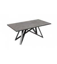 Table rectangle en 180x95 Gris moucheté - Lilas - DETROIT